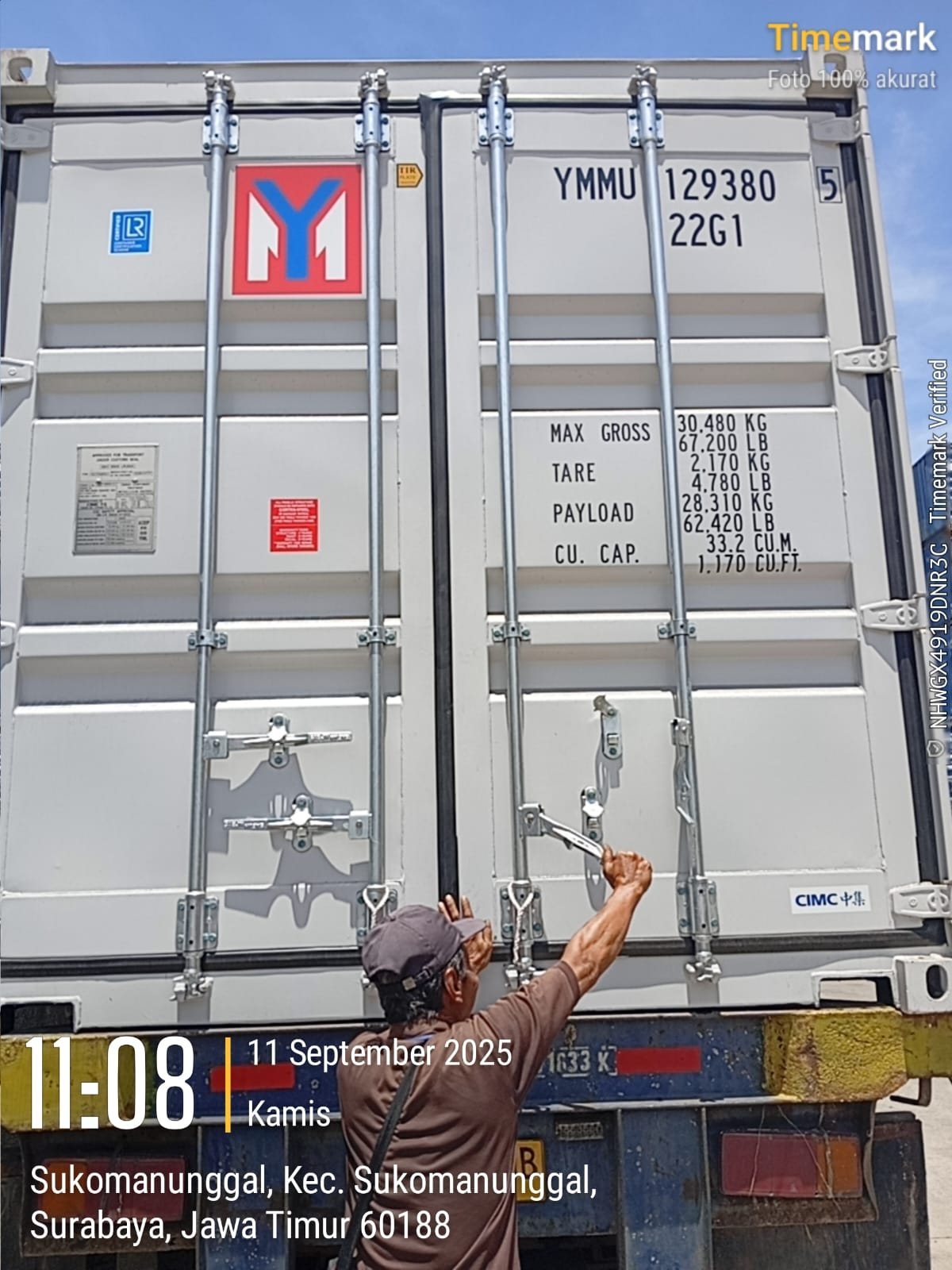 Export container loading
